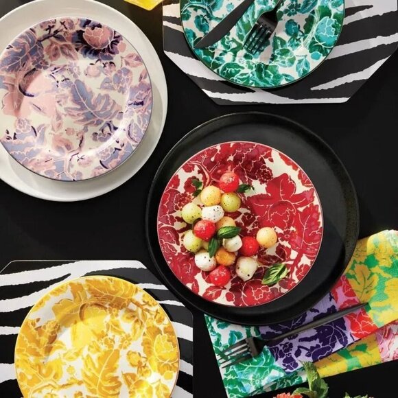 DVF for Target Floral Toile‎ 4pc Salad Plate Set - Diane Von Furstenberg - Picture 4 of 6